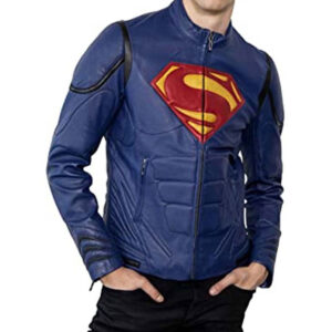 Blue-Superman-Leather-Jacket